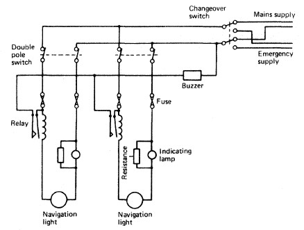 Navigational light circuit