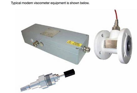 Typical modern viscometer equipment